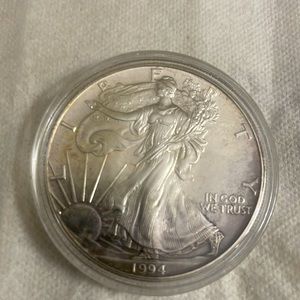 1994 American Silver Eagle .999 Fine Silver Dollar